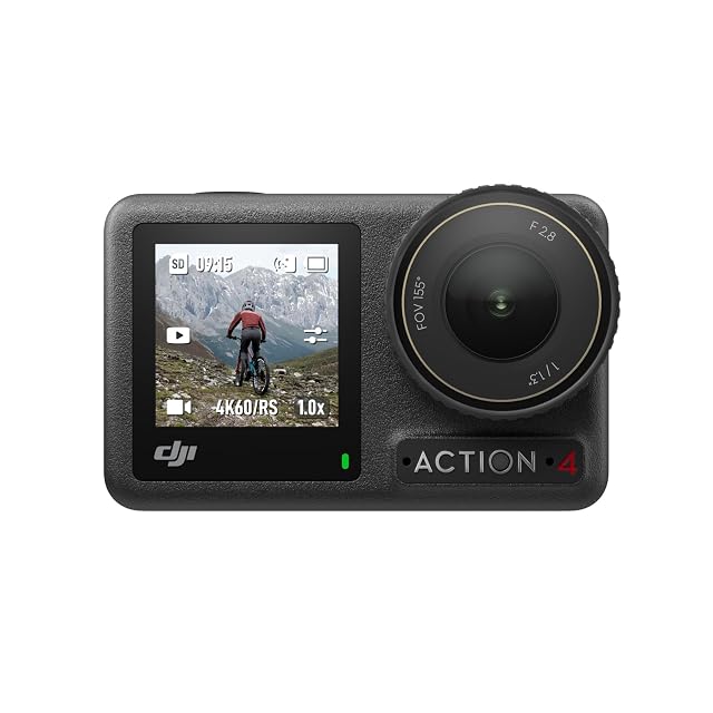 Actioncam DJI Osmo Action 4 mit magnetischer Schnellwechselhalterung