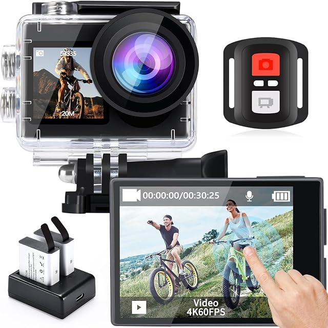 Actioncam icefox i8 mit wasserdichtem Schutzgehäuse, Fernbedienung und zwei Akkus
