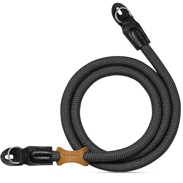 Minimalistischer K&F-Concept-Kameragurt aus Nylon mit seinen Edelstahlringen