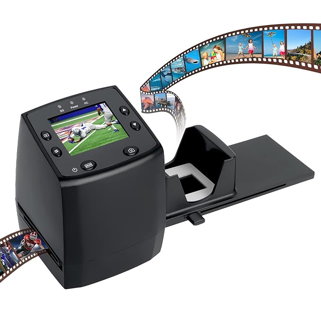 Filmscanner DIGITNOW M125 mit eingeschobenem Diaeinzug