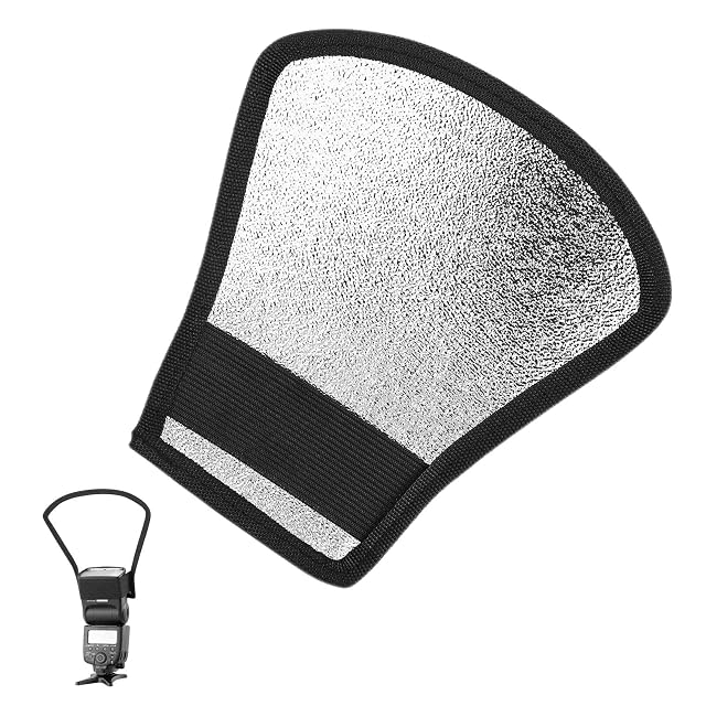 ANYUANKW-Blitzdiffusor-Softbox mit aufgeklapptem silbernem und weißem Reflektorfeld