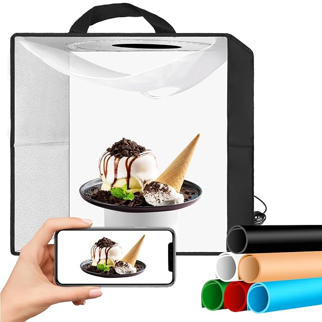 Lichtzelt EMART mit 40 cm, mit Tragegriff, Hintergründen und USB-Kabel
