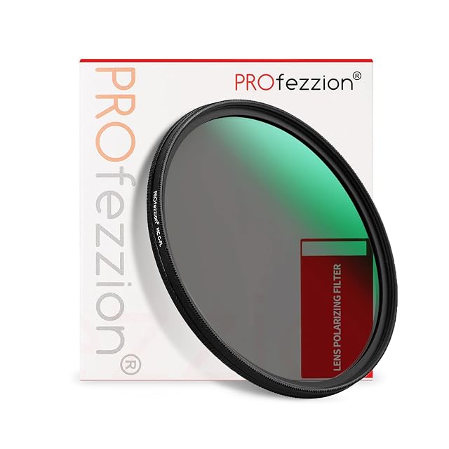 Zirkularer PROfezzion-Polfilter 58 mm mit seinem Drehring und Etui